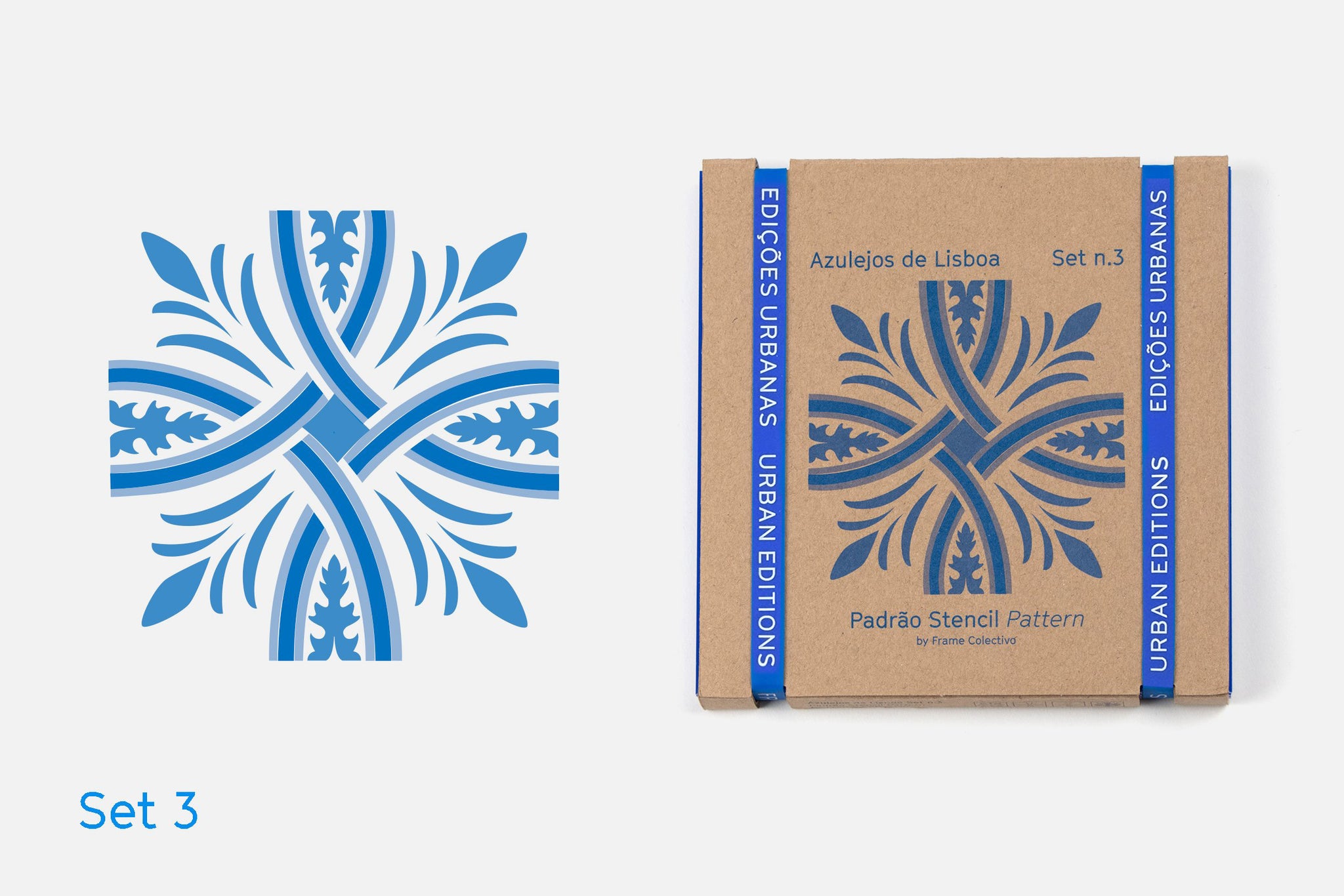 Stencil Set Pattern - Azulejos de fachada de Lisboa, Set nº 3 ® URBAN EDITIONS