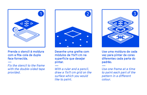 Como utilizar o Padrão do Conjunto Stencil - Azulejos de fachada de Lisboa ® URBAN EDITIONS