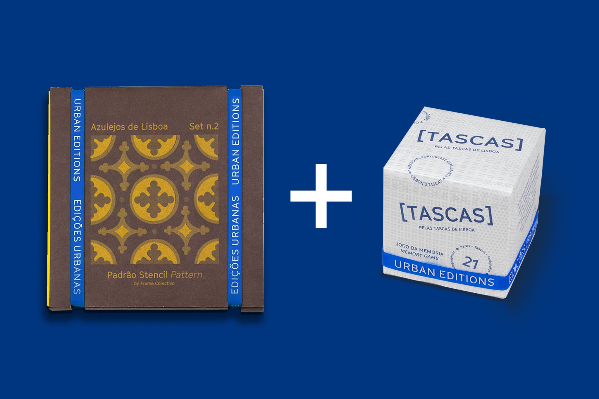 PACK Stencil Set Pattern, Azulejos de Lisboa (DIY) + Jogo da Memória [TASCAS] --- Urban Editions