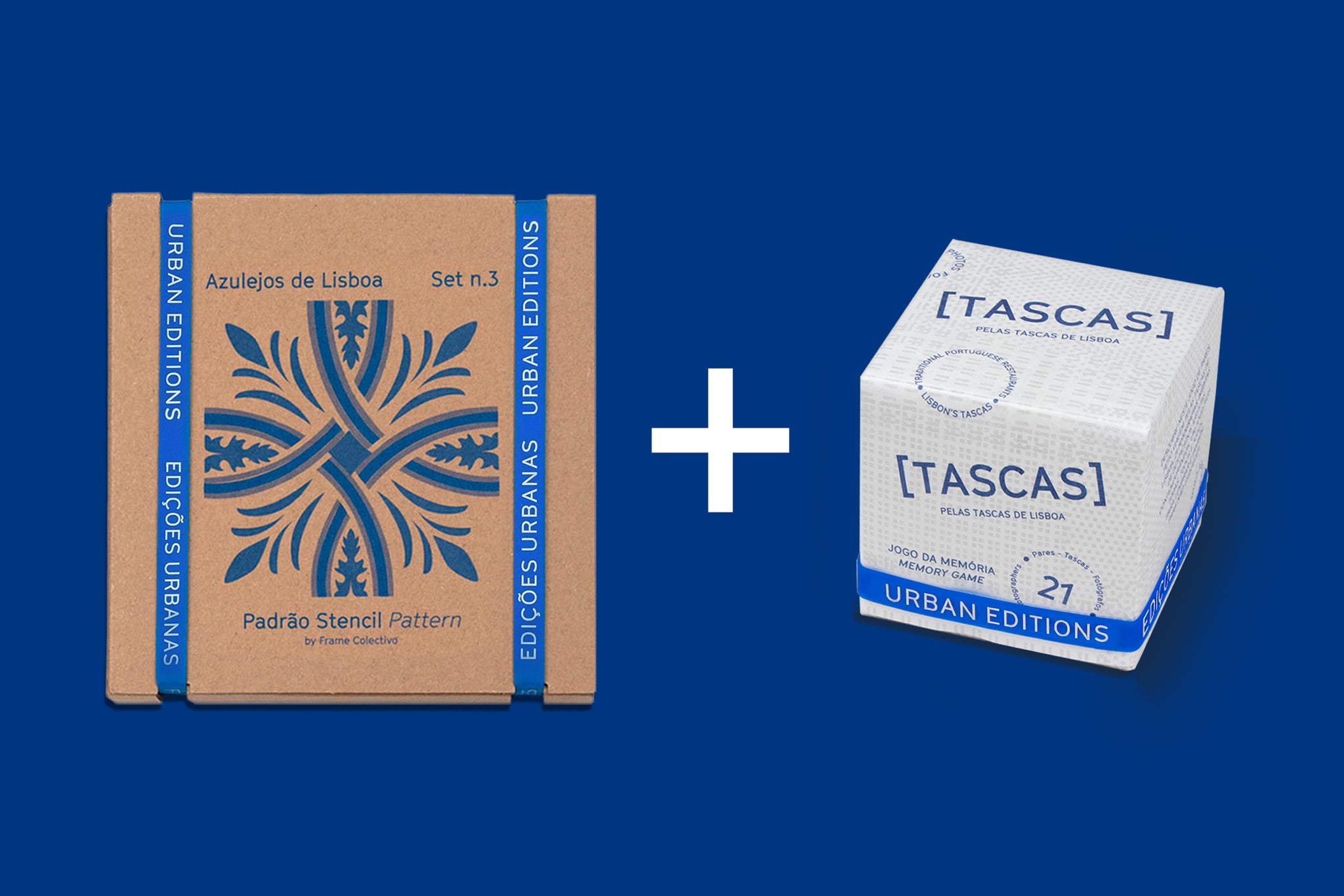 PACK Stencil Set Pattern, Azulejos de Lisboa (DIY) + Memory Game [TASCAS] --- Urban Editions